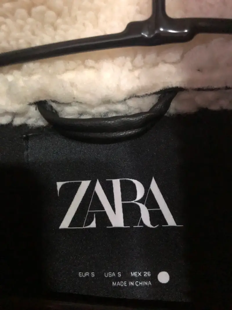 Chaqueta de lana sintética Zara beige - 3