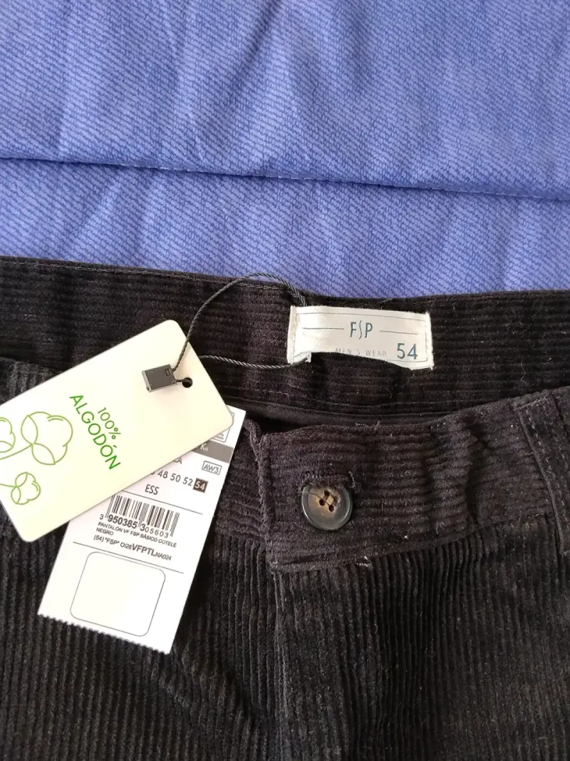 Pantalón cotelé negro T54 - 3