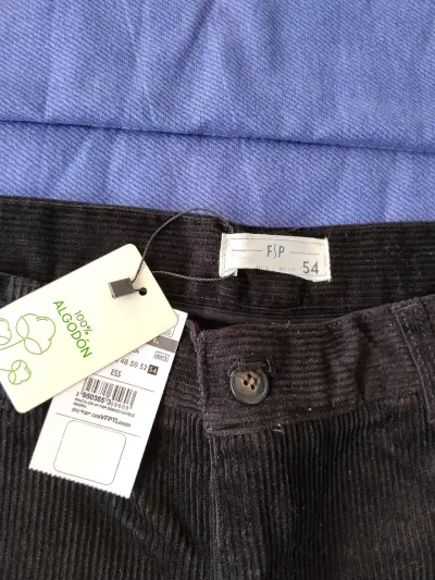 Pantalón cotelé negro T54 - miniatura 3