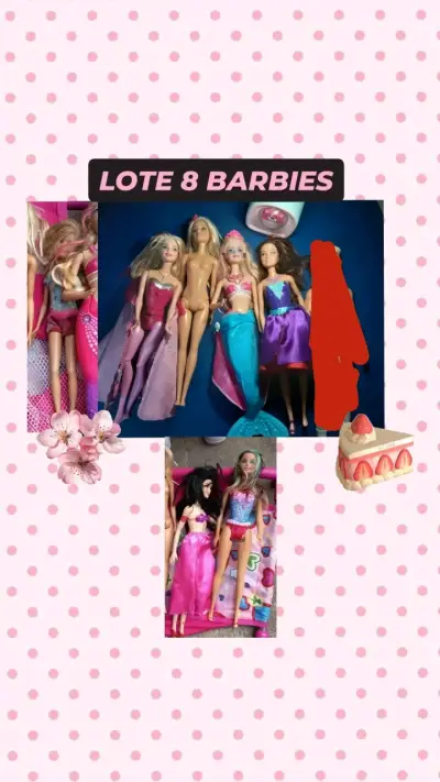 Lote de 7 Barbies - miniatura 1