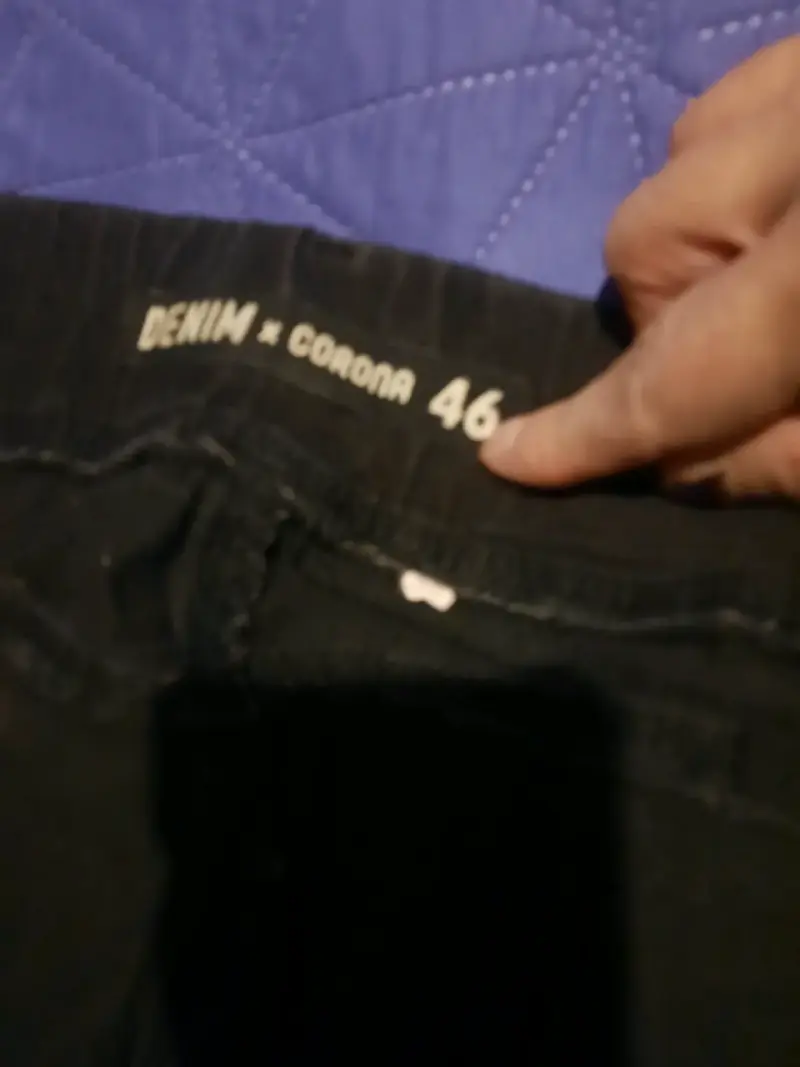 Pantalones de mezclilla negros talla 46 - 3