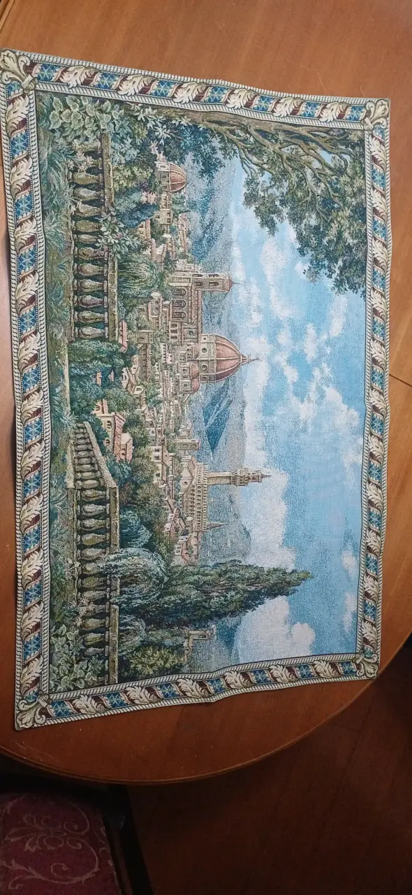 Tapiz decorativo con diseño de ciudad italiana, pa - 1