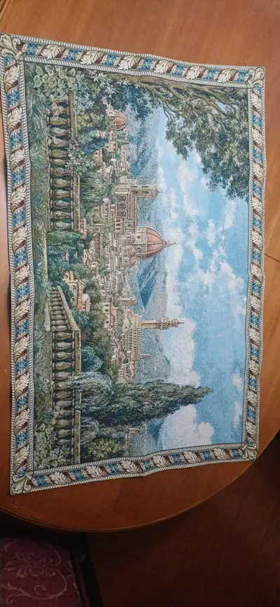 Tapiz decorativo con diseño de ciudad italiana, pa - miniatura 1