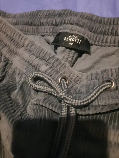 Pantalones de pana Gina Benotti gris oscuro - miniatura 3