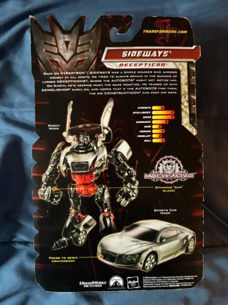 Figura Transformers Sideways Decepticon - 2
