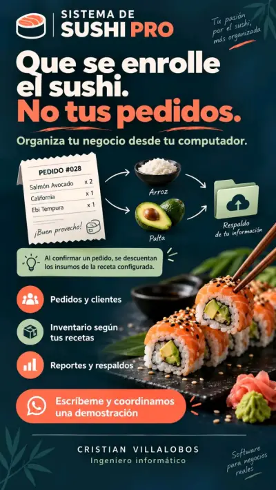 Sistema de Gestión Sushi Pro para Restaurantes - miniatura 2