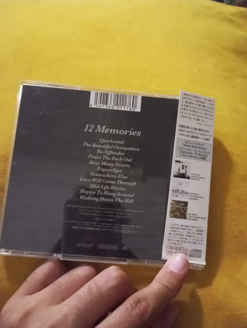 CD Travis - 12 Memories (Edición Japonesa 2003 / C - 2