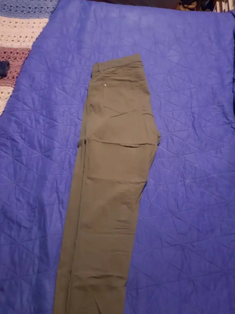 Pantalones verdes para mujer talla 12 - 1
