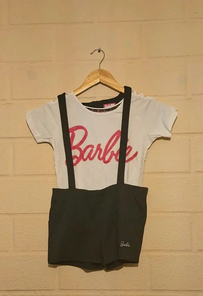 Polera Barbie blanca para niña - 2