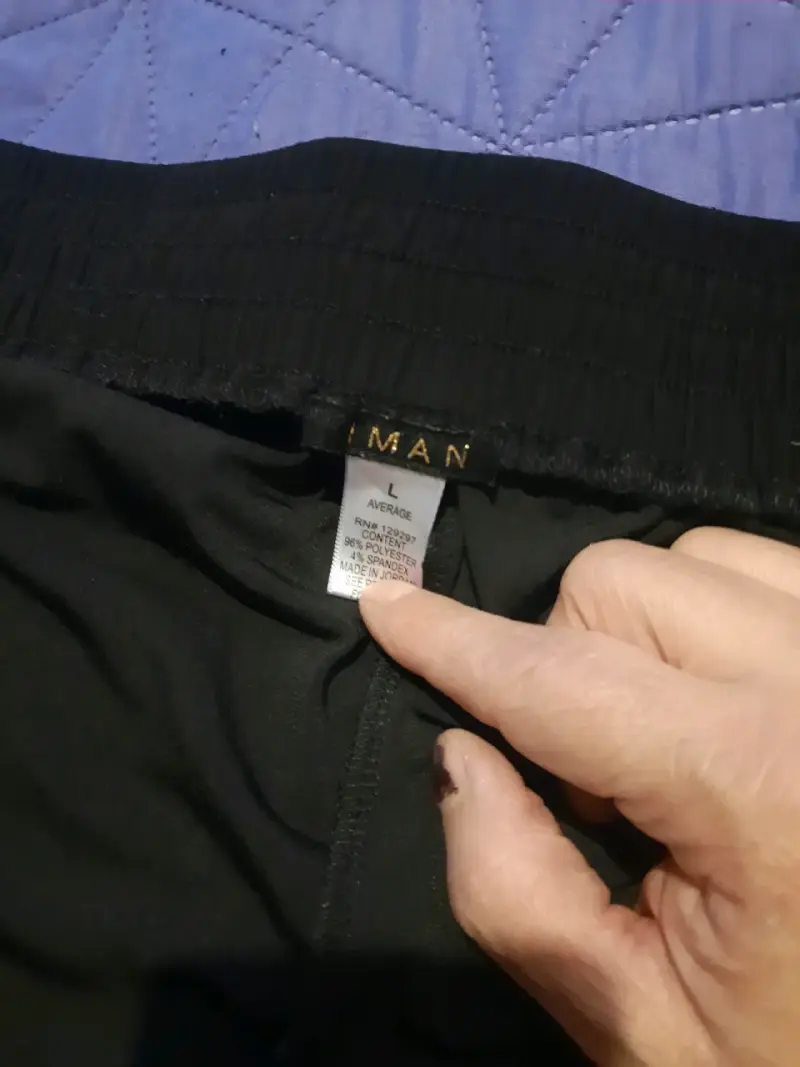 Pantalones negros de hombre talla L - 2