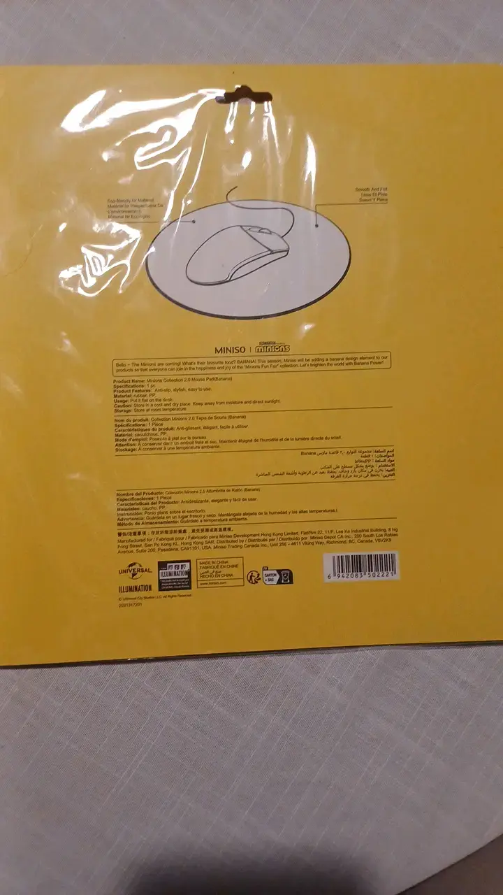 Mouse Pad Miniso Minions Banana - 2