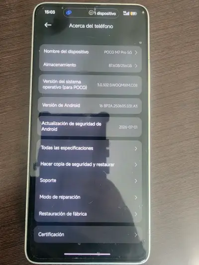 Smartphone POCO M7 Pro 5G con 256GB de almacenamiento - miniatura 3