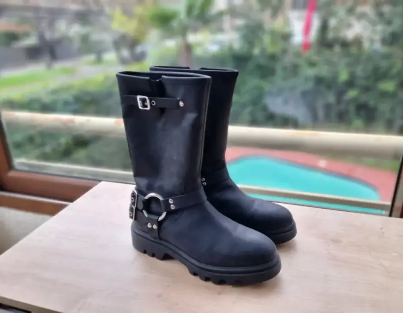 Gacel n°39 - Botas negras de cuero - 1