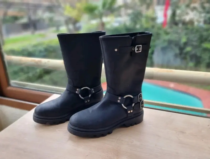 Gacel n°39 - Botas negras de cuero - 3