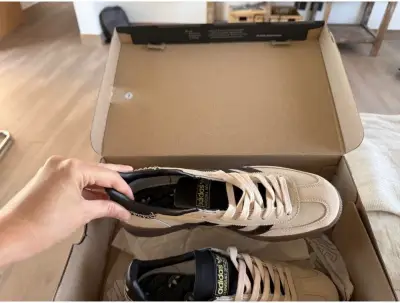 Zapatillas Adidas Handball Spezial beige y negro - miniatura 4