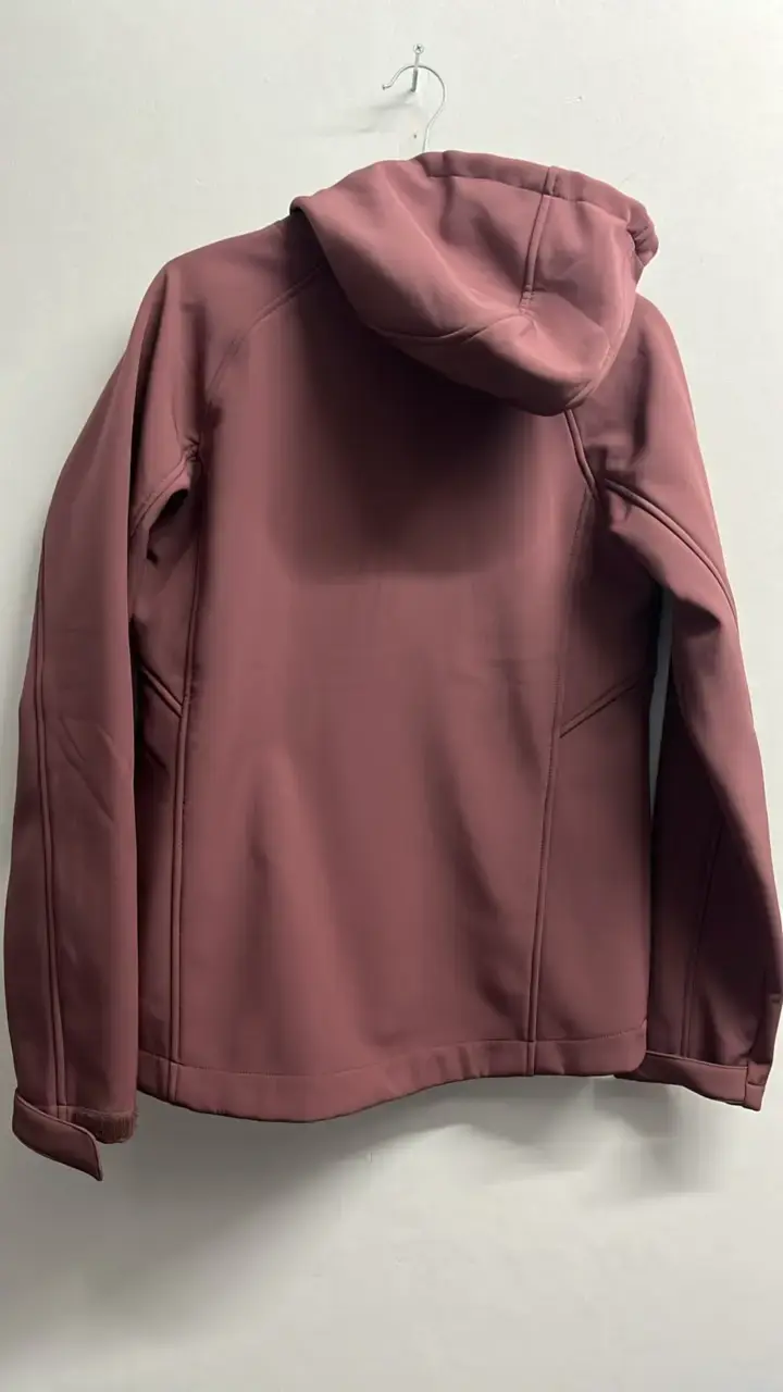 Chaqueta softshell palo rosa con gorro - 2