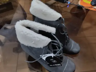 Botines Via Rosmini Modelo X1112-3 Gris 36 - miniatura 5