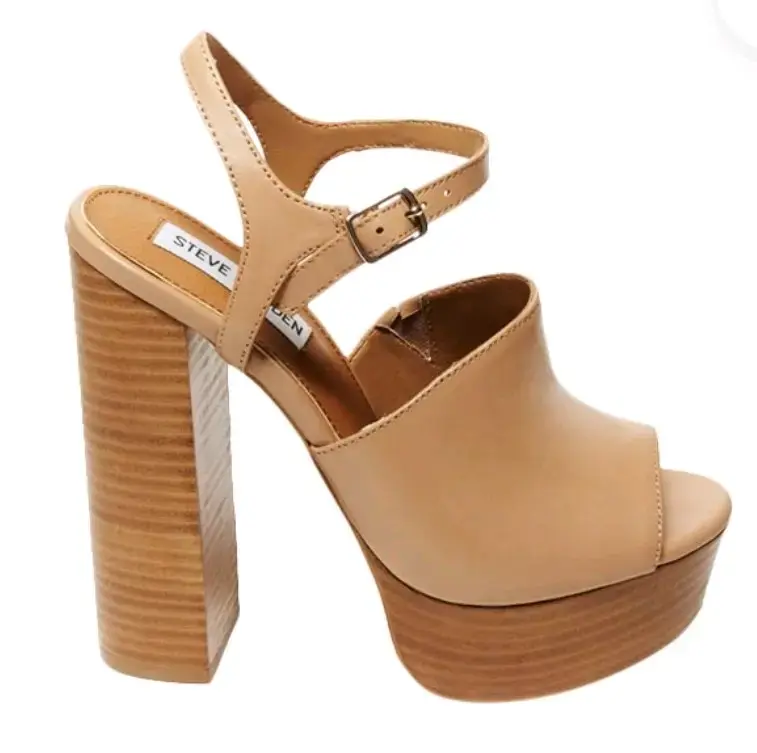 Sandalias de tacón alto Steve Madden color beige - 1