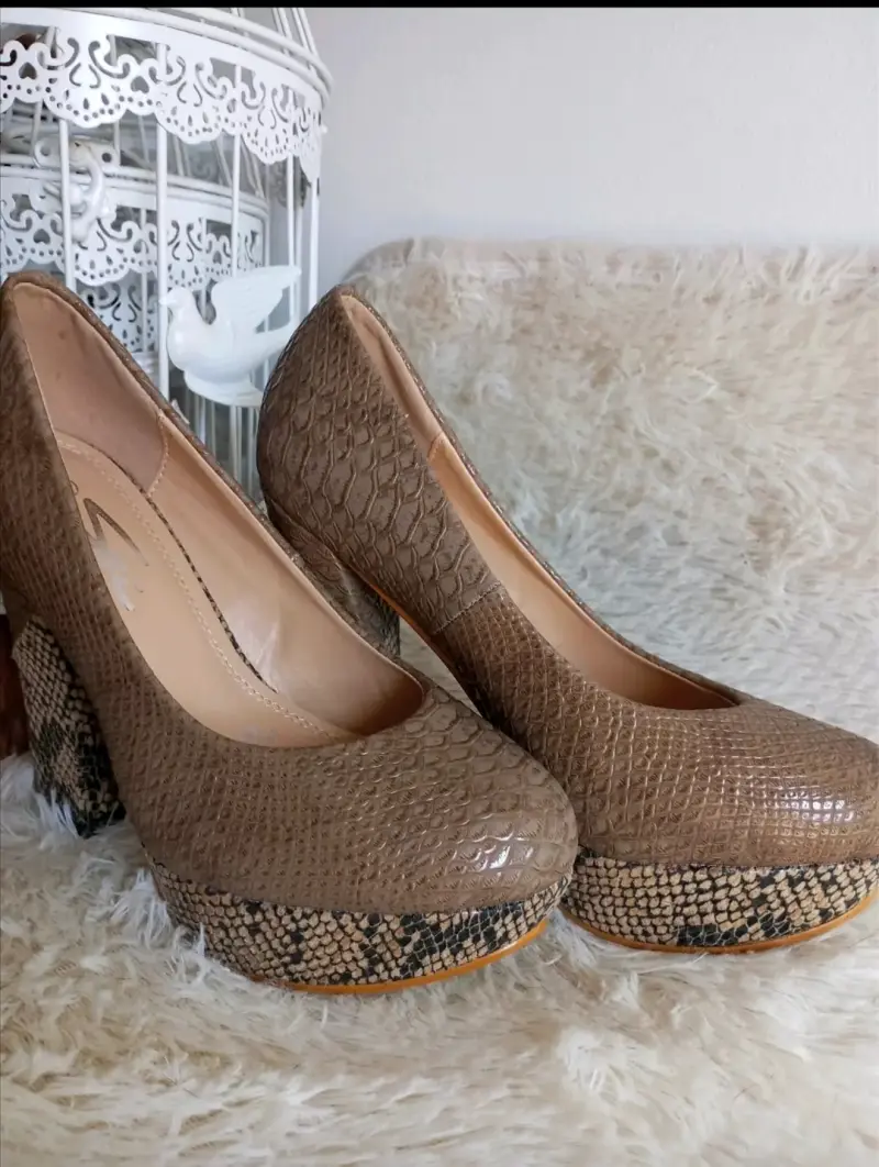 Zapatos de tacón alto estilo numero 35 serpiente - 1