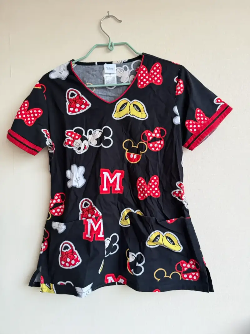Polera clinica Scrub cotton Minnie Mouse mujer