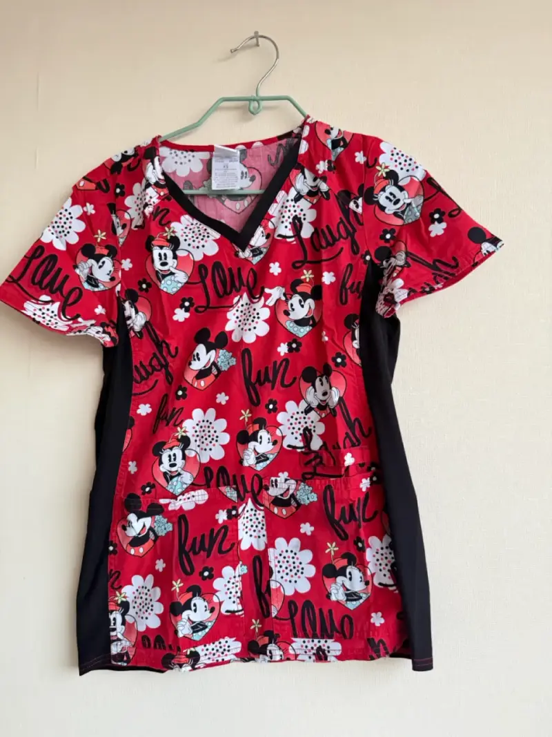 Polera clinica Scrub Minnie Mouse cotton