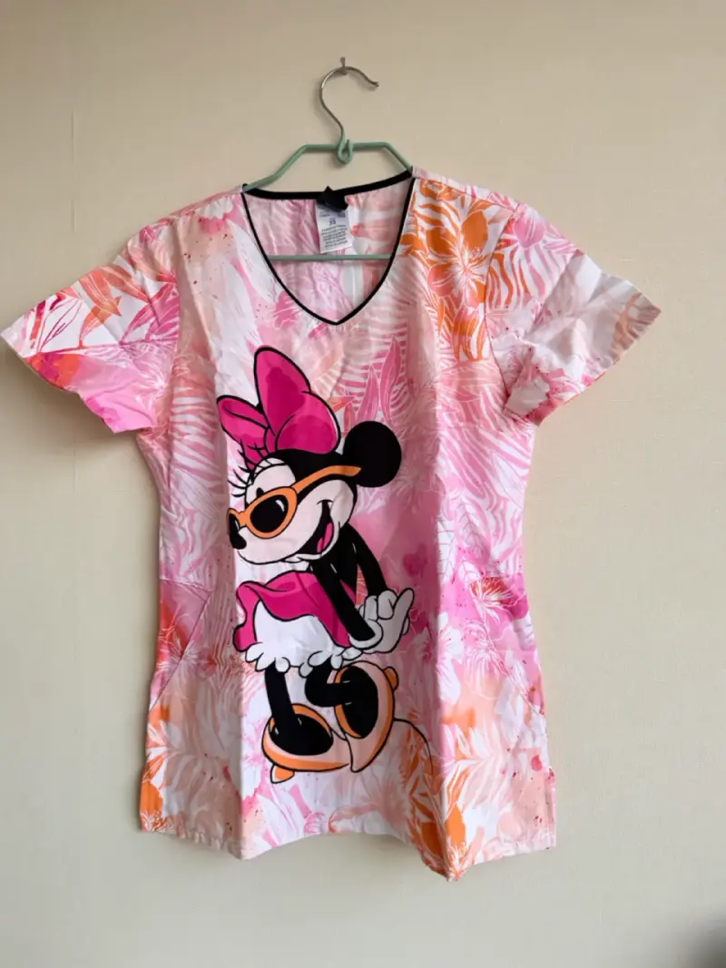 Polera clinica cotton Minnie Mouse para mujer