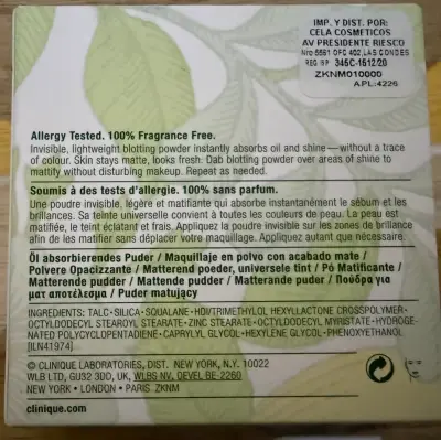 Polvo Matificante Universal Clinique Stay-Matte - miniatura 2