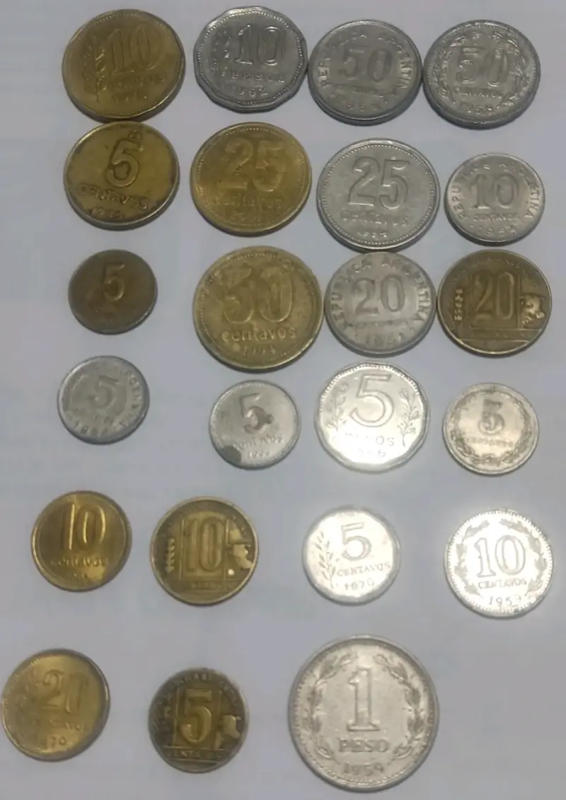 Colección de monedas antiguas argentinas - 1