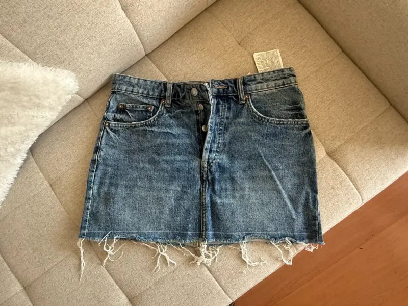 Falda de jeans azul Zara - 1