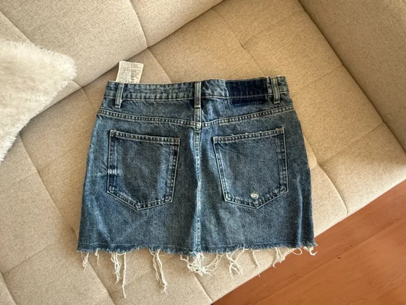 Falda de jeans azul Zara - 2