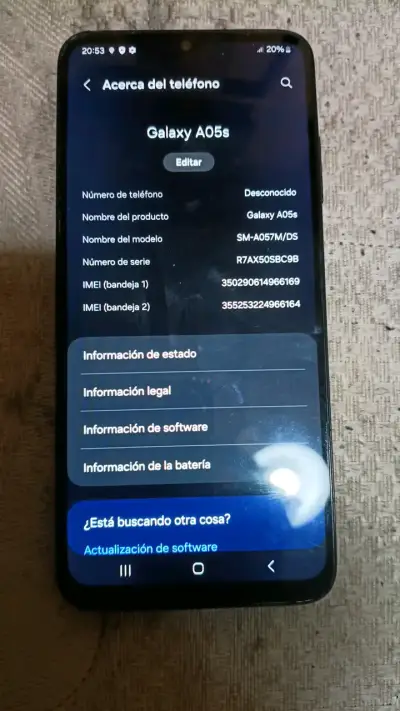Smartphone Samsung Galaxy A05s en buen estado - miniatura 1