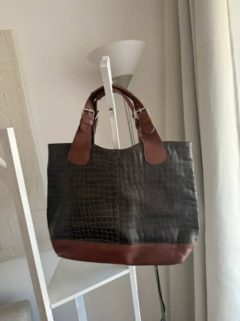 Bolso negro y marrón elegante - 2