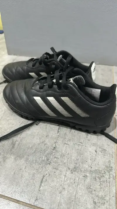 Zapatillas de fútbol Adidas negras 32 1/2 - miniatura 3