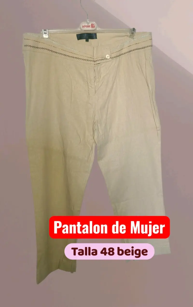 Pantalones de Mujer Talla 48 en Varios Colores - 1