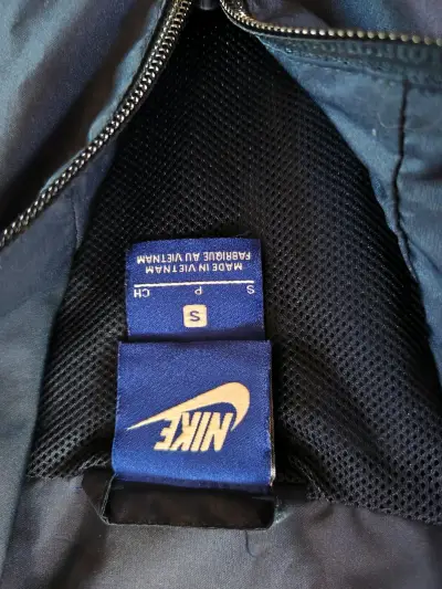 Chaqueta deportiva Nike azul con franjas blancas - miniatura 5