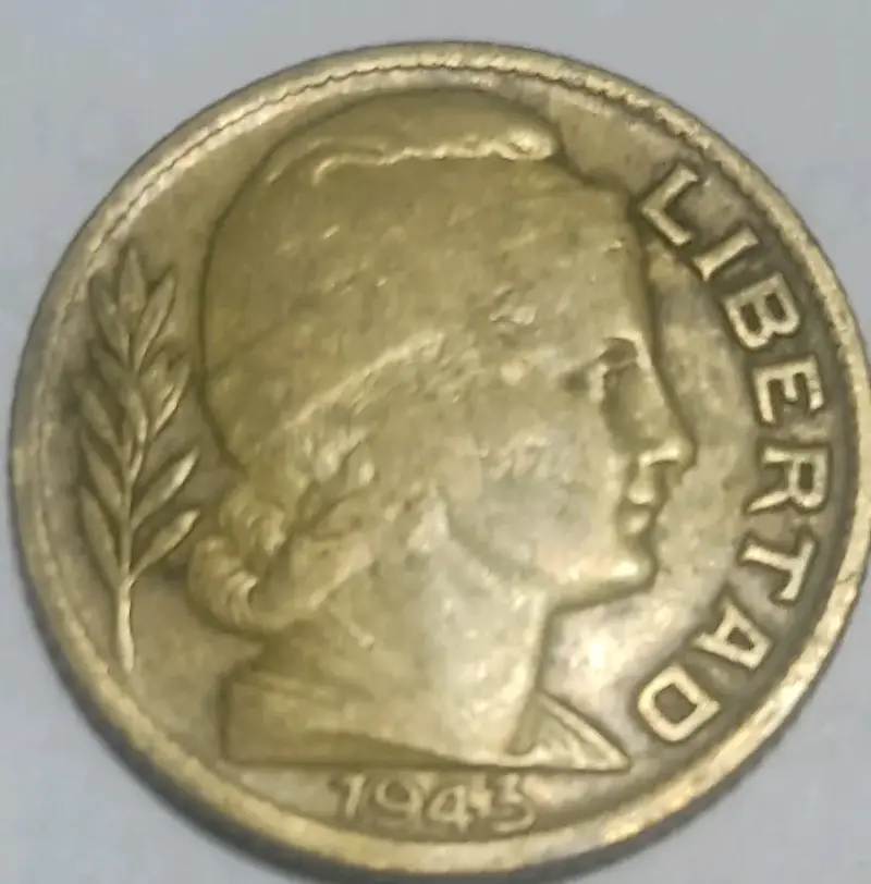 Moneda antigua de 20 centavos Argentina 1945 - 2