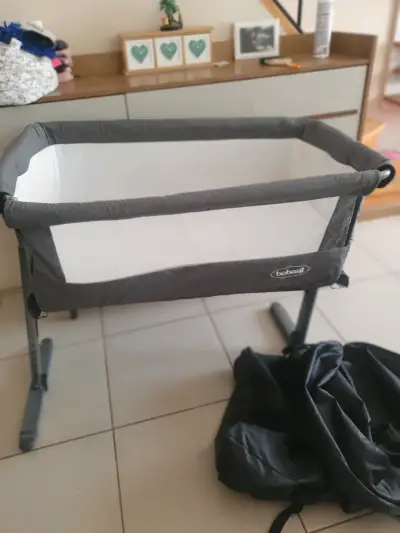 Cuna colecho Bebesit gris con bolsa de transporte - miniatura 2