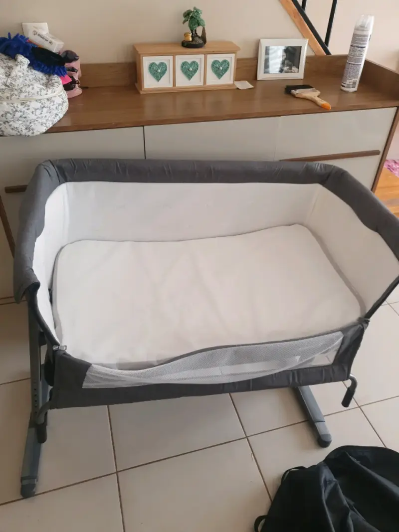 Cuna colecho Bebesit gris con bolsa de transporte - 6