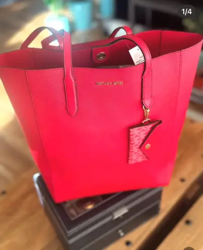 Bolso tote rojo Michael Kors elegante - miniatura 2
