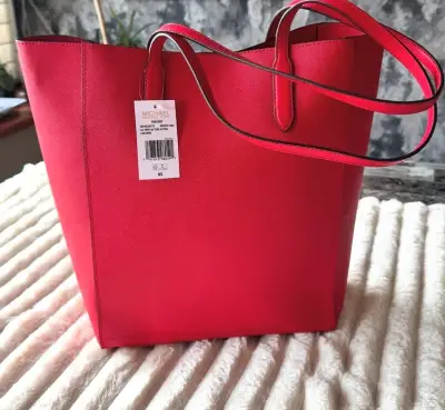 Bolso tote rojo Michael Kors elegante - miniatura 4