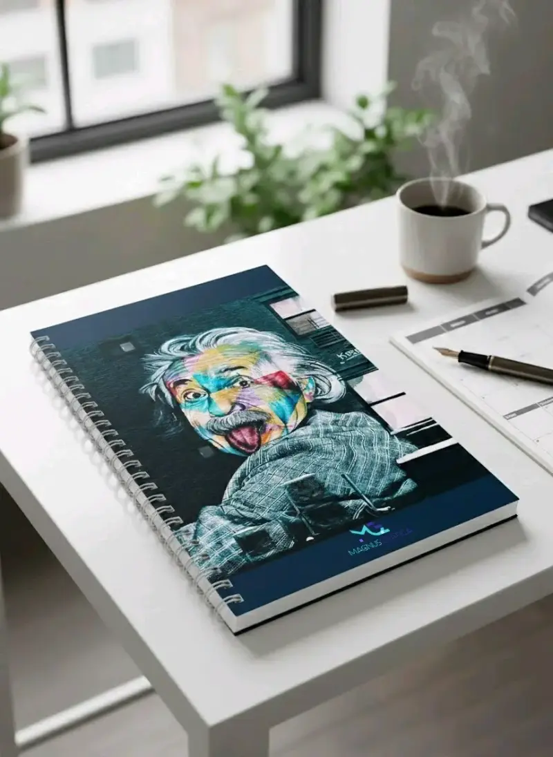 Planner espiral diseño floral y personajes - 2