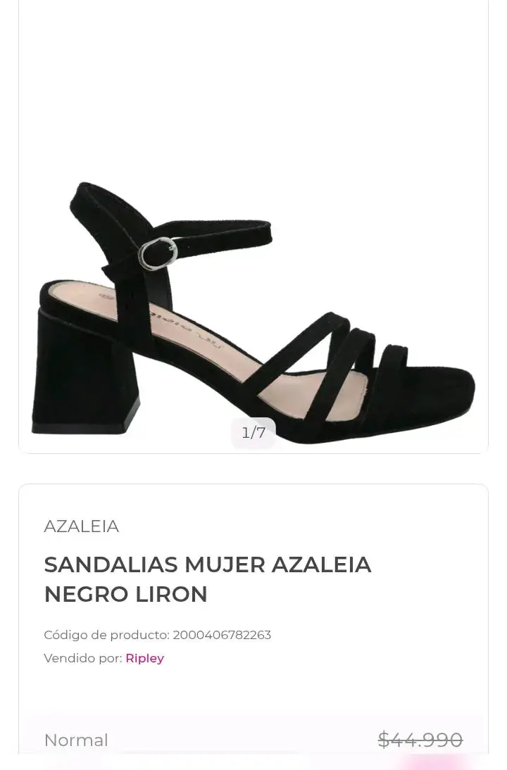 Sandalias negras de mujer Azaleia con taco