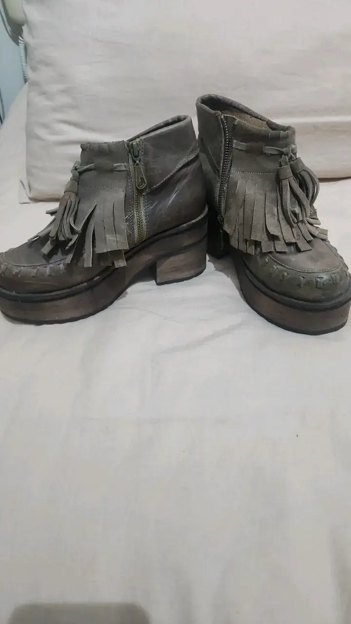 Botines de cuero con flecos Stani Da Firenze - 1