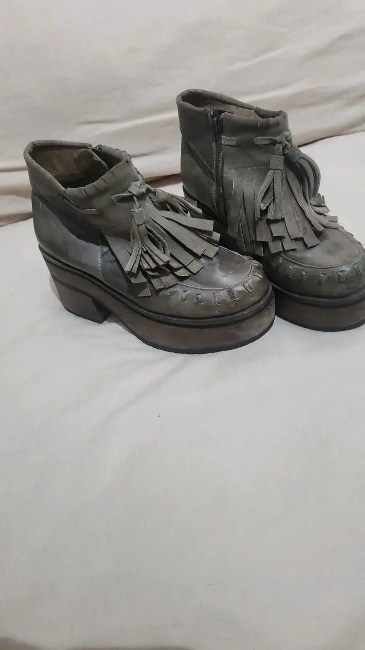 Botines de cuero con flecos Stani Da Firenze - 4