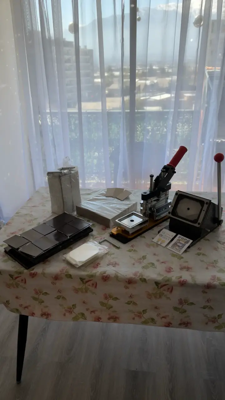 Máquina para hacer chapas con accesorios - 1