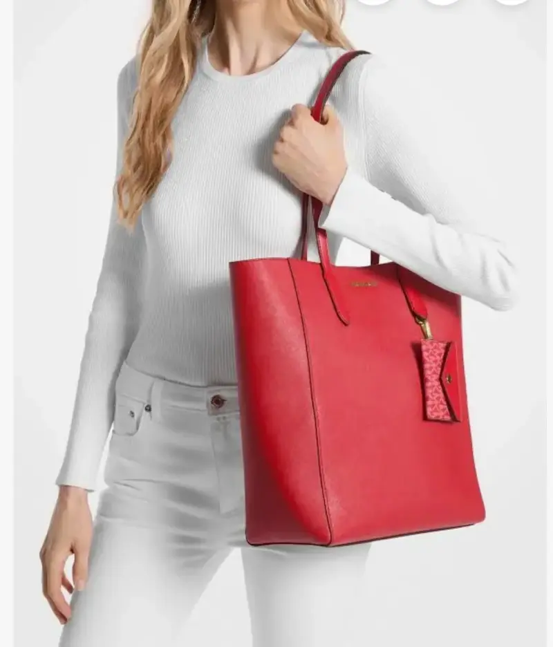 Bolso tote rojo Michael Kors elegante - 1