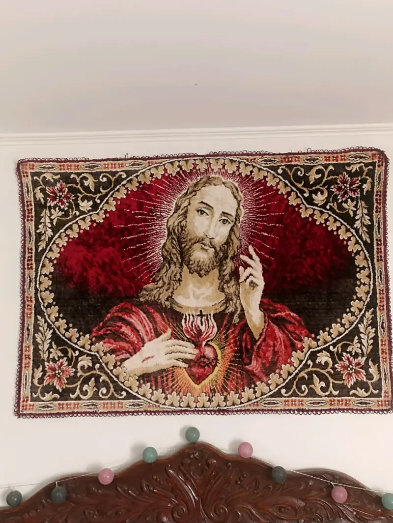 Tapiz decorativo con imagen religiosa - 1