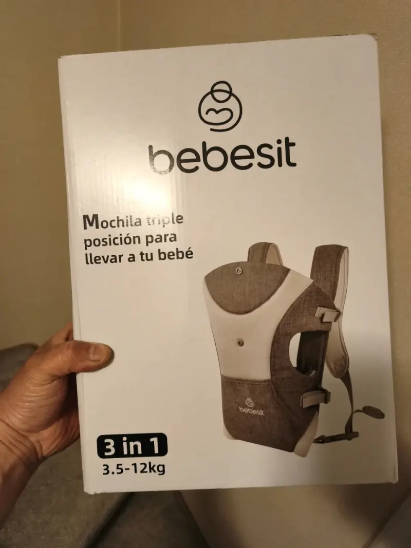Portabebés Bebesit 3 Posiciones Gris - 5