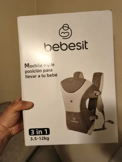 Portabebés Bebesit 3 Posiciones Gris - miniatura 5
