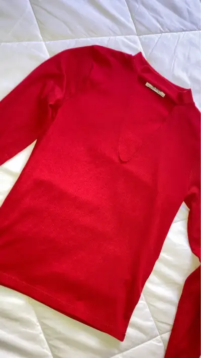 Polera Zara manga larga escote V - miniatura 2